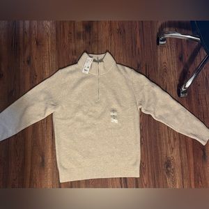 Uniqlo souffle yarn quarter zip sweater